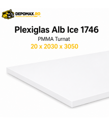 Plexiglas Alb Ice 1746 PMMA turnat 20 x 2030 x 3050 mm